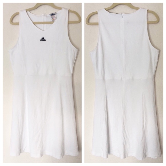 adidas Dresses & Skirts - Pre-Loved White Extra Large Adidas Tennis Dress
